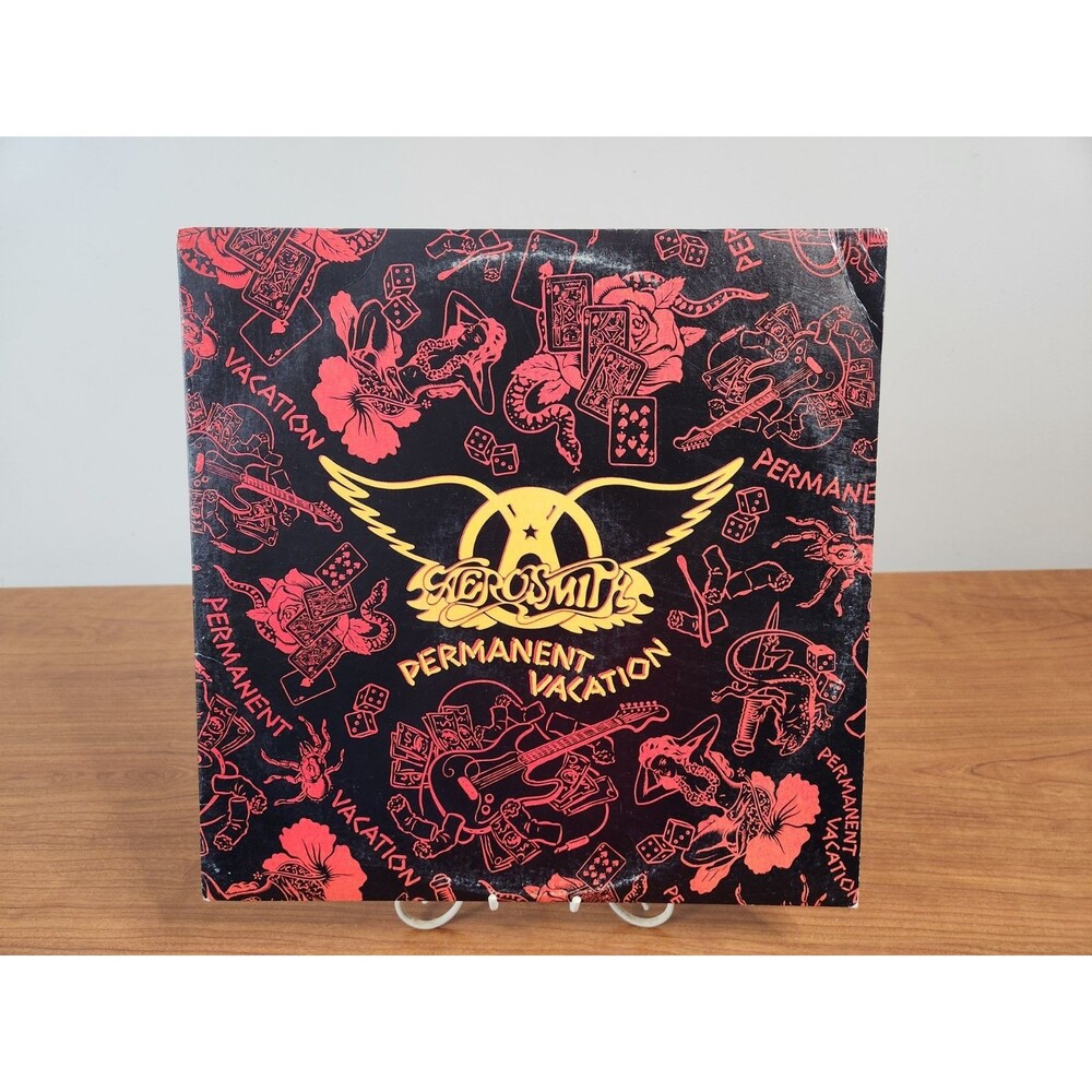 Vintage 1987 Aerosmith Permanent Vacation Vinyl LP Geffen Records R-143960